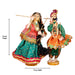Dandiya Dancing Doll Cloth Golu Bommai Pair - 12 x 7 Inches | Giri Golu Doll/ Navaratri Golu Bomma/Gombe - Cloth Kolu Bommai