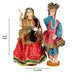 Dandiya Dancing Doll Cloth Golu Bommai Pair - 12 x 7 Inches | Giri Golu Doll/ Navaratri Golu Bomma/Gombe - Cloth Kolu Bommai