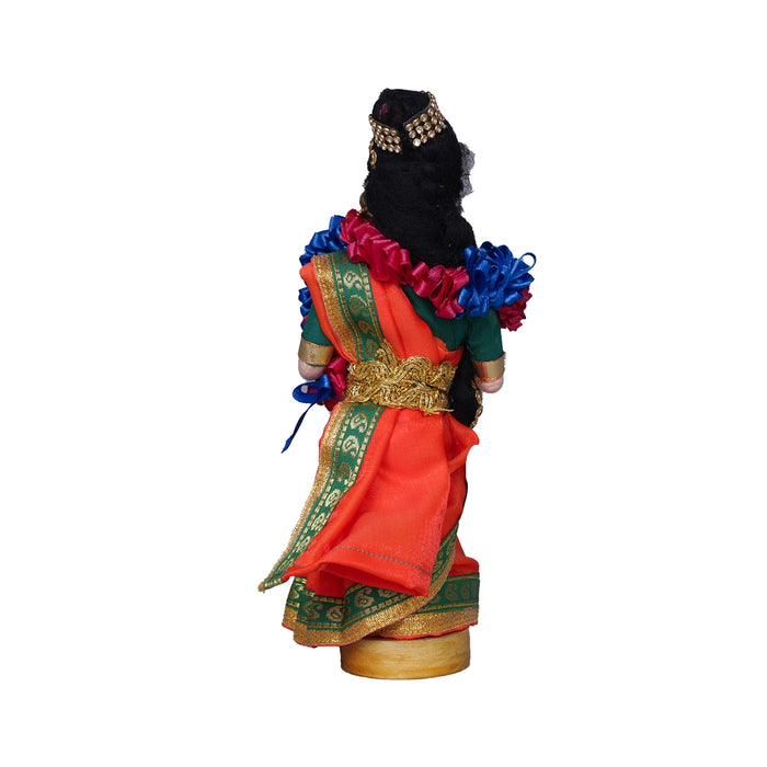 Dancing Doll - 6 x 3 Inches | Giri Golu Doll/ Cloth Navratri Bommai/ Assorted Design