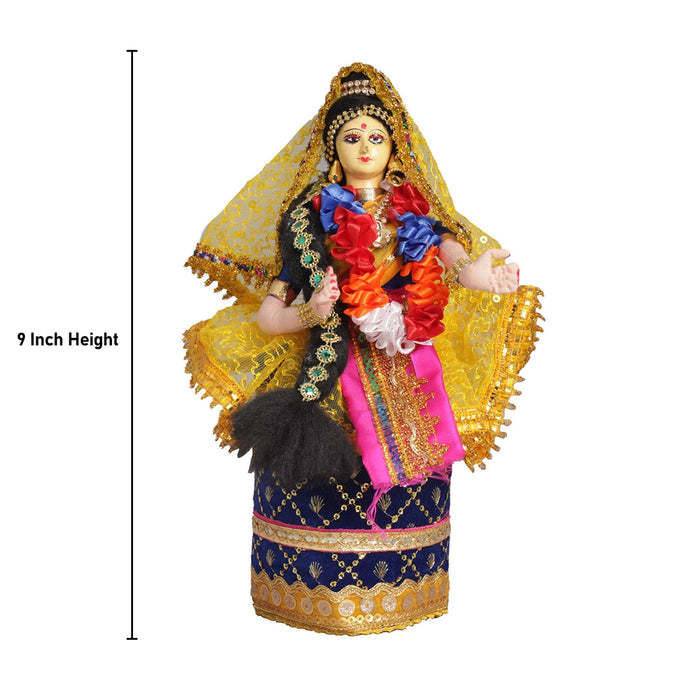 Decorative Doll Cloth Golu Bommai - 9 Inches | Giri Golu Doll/ Navaratri Golu Bomma/Gombe/Bommai - Cloth Kolu Bommai