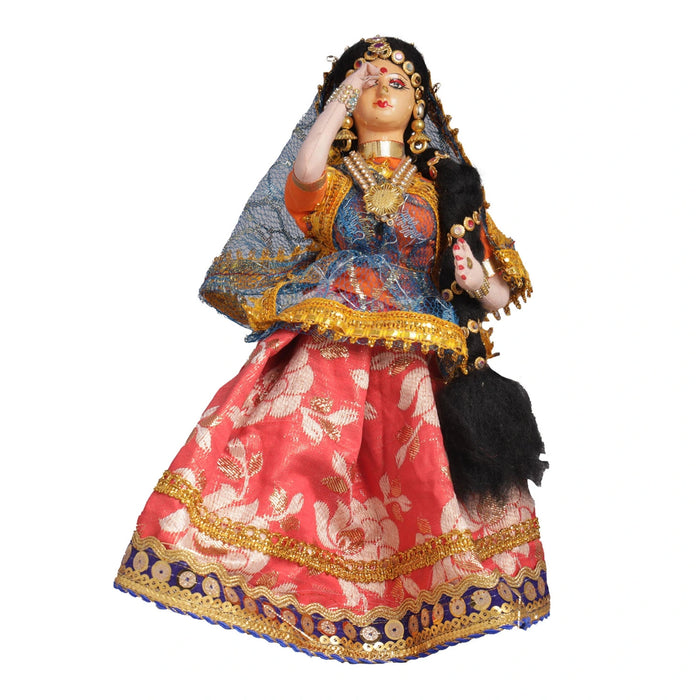 Decorative Doll Cloth Golu Bommai - 9 Inches | Giri Golu Doll/ Navaratri Golu Bomma/Gombe/Bommai - Cloth Kolu Bommai