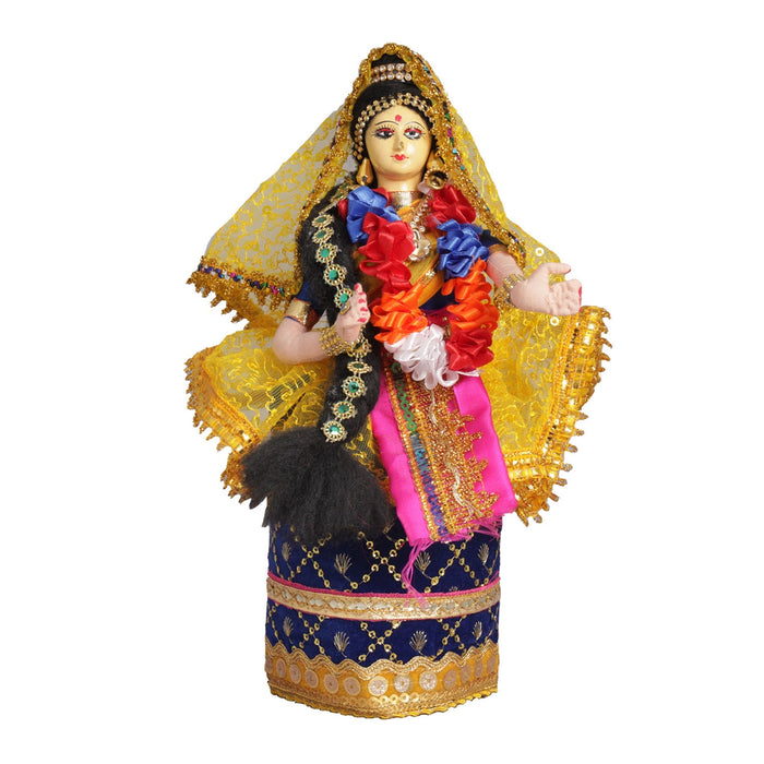 Decorative Doll Cloth Golu Bommai - 9 Inches | Giri Golu Doll/ Navaratri Golu Bomma/Gombe/Bommai - Cloth Kolu Bommai