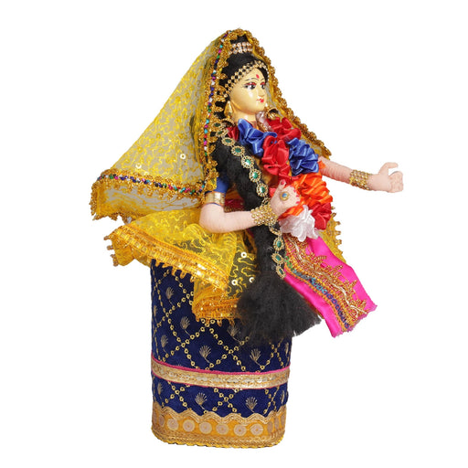 Decorative Doll Cloth Golu Bommai - 9 Inches | Giri Golu Doll/ Navaratri Golu Bomma/Gombe/Bommai - Cloth Kolu Bommai