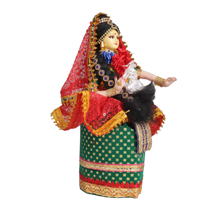 Decorative Doll Cloth Golu Bommai - 9 Inches | Giri Golu Doll/ Navaratri Golu Bomma/Gombe/Bommai - Cloth Kolu Bommai