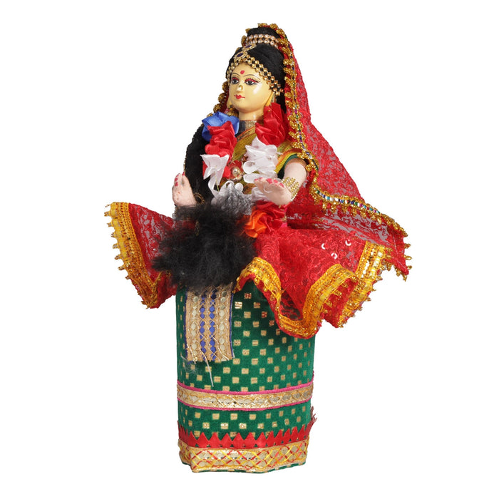 Decorative Doll Cloth Golu Bommai - 9 Inches | Giri Golu Doll/ Navaratri Golu Bomma/Gombe/Bommai - Cloth Kolu Bommai