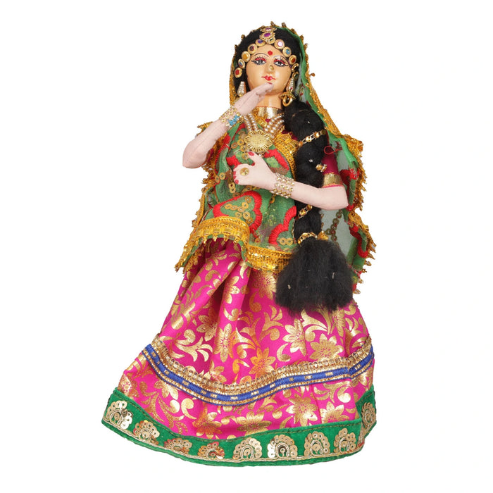 Decorative Doll Cloth Golu Bommai - 9 Inches | Giri Golu Doll/ Navaratri Golu Bomma/Gombe/Bommai - Cloth Kolu Bommai