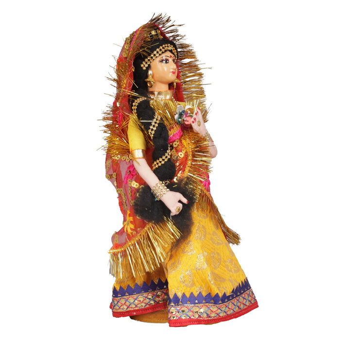 Decorative Doll Cloth Golu Bommai - 9 Inches | Giri Golu Doll/ Navaratri Golu Bomma/Gombe/Bommai - Cloth Kolu Bommai