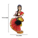 Bharata Natyam Pair Golu Bommai - 12 inches |Golu Doll / Navaratri Golu Bomma / Gombe / Bommai - Plastic Bommai