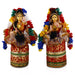 Manipuri Dancing Doll Cloth Golu Bommai Pair - 12 x 3 Inches | Giri Golu Doll/ Navaratri Golu Bomma/Gombe - Cloth Kolu Bommai