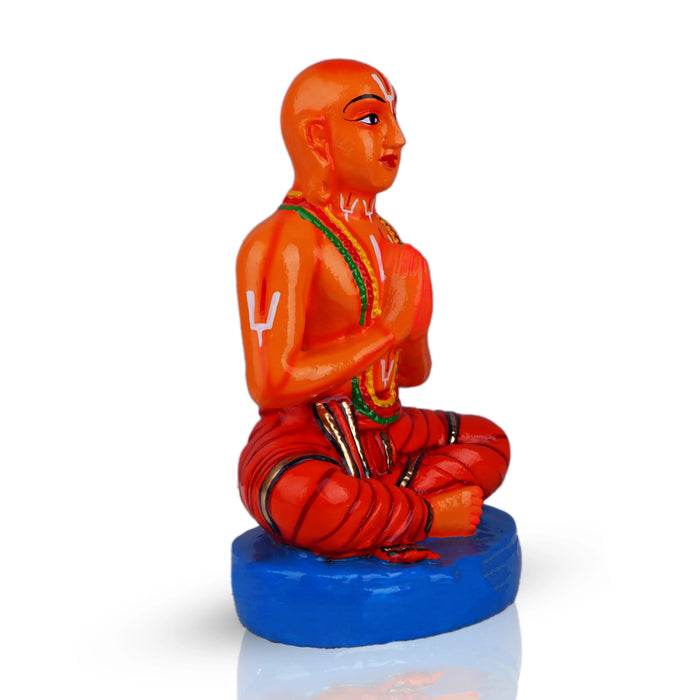 Ramanujar Statue Paper Mache Golu Bommai - 12 X 8.5 Inches | Giri Golu Doll/ Navaratri Golu Bommai/ Gombe - Paper Mache Kolu Bommai