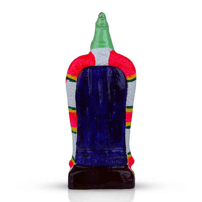 Meenakshi Amman Statue Paper Mache Golu Bommai - 16 X 6 Inches | Giri Golu Doll/ Navaratri Golu Bommai/ Gombe - Paper Mache Kolu Bommai