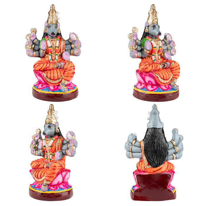 Ashta Varahi Paper Mache Golu Bommai Set - 15 x 7 Inches | Giri Golu Doll/ Navaratri Golu Bomma/ Gombe/ Bommai - Paper Mache Kolu Bommai