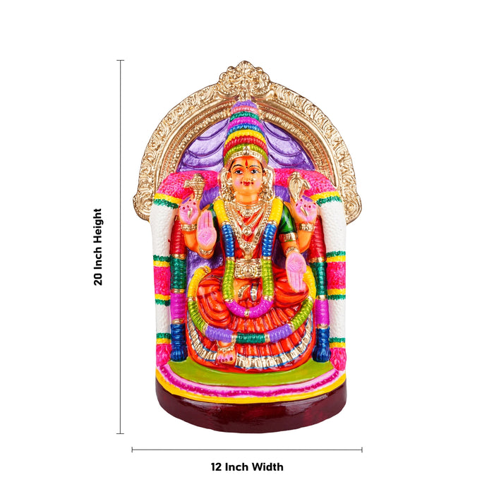 Valaikappu Amman Paper Mache Golu Bommai - 20 x 12 Inches | Giri Golu Doll/ Navaratri Golu Bomma/ Gombe