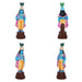Dasavatharam Clay Golu Bommai Set - 10 x 3.5 Inches | Giri Golu Doll/ Navaratri Golu Bomma/ Gombe/ Bommai - Clay Kolu Bommai