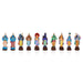 Dasavatharam Clay Golu Bommai Set - 10 x 3.5 Inches | Giri Golu Doll/ Navaratri Golu Bomma/ Gombe/ Bommai - Clay Kolu Bommai