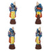 Dasavatharam Clay Golu Bommai Set - 10 x 3.5 Inches | Giri Golu Doll/ Navaratri Golu Bomma/ Gombe/ Bommai - Clay Kolu Bommai