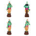 Dasavatharam Clay Golu Bommai Set - 10 x 3.5 Inches | Giri Golu Doll/ Navaratri Golu Bomma/ Gombe/ Bommai - Clay Kolu Bommai