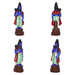 Dasavatharam Clay Golu Bommai Set - 10 x 3.5 Inches | Giri Golu Doll/ Navaratri Golu Bomma/ Gombe/ Bommai - Clay Kolu Bommai