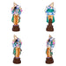 Dasavatharam Clay Golu Bommai Set - 10 x 3.5 Inches | Giri Golu Doll/ Navaratri Golu Bomma/ Gombe/ Bommai - Clay Kolu Bommai