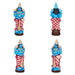 Dasavatharam Clay Golu Bommai Set - 10 x 3.5 Inches | Giri Golu Doll/ Navaratri Golu Bomma/ Gombe/ Bommai - Clay Kolu Bommai