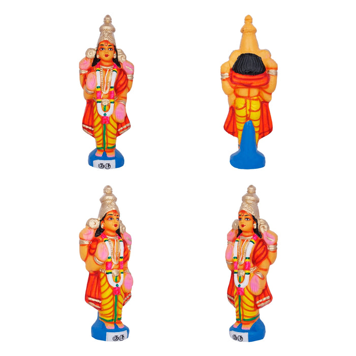 Navagraham Clay Golu Bommai Set - 10 x 3.5 Inches | Giri Golu Doll/ Navaratri Golu Bomma/ Gombe/ Bommai - Clay Kolu Bommai