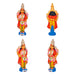 Navagraham Clay Golu Bommai Set - 10 x 3.5 Inches | Giri Golu Doll/ Navaratri Golu Bomma/ Gombe/ Bommai - Clay Kolu Bommai