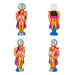 Navagraham Clay Golu Bommai Set - 10 x 3.5 Inches | Giri Golu Doll/ Navaratri Golu Bomma/ Gombe/ Bommai - Clay Kolu Bommai