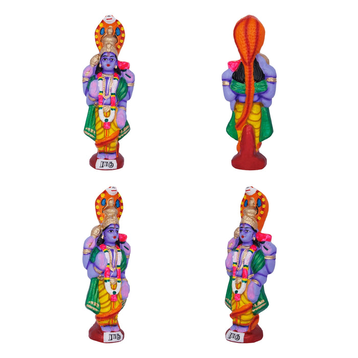 Navagraham Clay Golu Bommai Set - 10 x 3.5 Inches | Giri Golu Doll/ Navaratri Golu Bomma/ Gombe/ Bommai - Clay Kolu Bommai