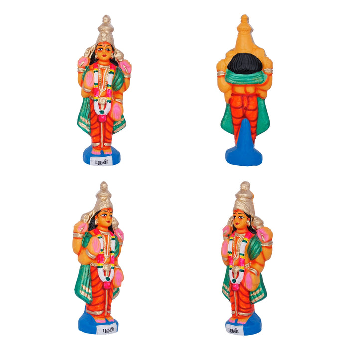 Navagraham Clay Golu Bommai Set - 10 x 3.5 Inches | Giri Golu Doll/ Navaratri Golu Bomma/ Gombe/ Bommai - Clay Kolu Bommai