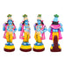 Dasavatharam Statue Paper Mache Golu Bommai Set - 14 X 5 Inches | Giri Golu Doll/ Navaratri Golu Bommai/ Gombe - Paper Mache Kolu Bommai