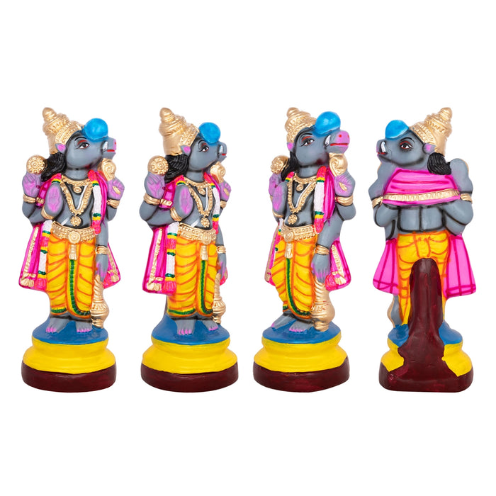 Dasavatharam Statue Paper Mache Golu Bommai Set - 14 X 5 Inches | Giri Golu Doll/ Navaratri Golu Bommai/ Gombe - Paper Mache Kolu Bommai
