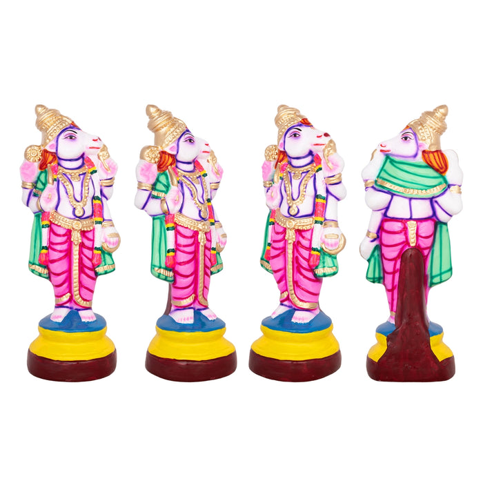 Dasavatharam Statue Paper Mache Golu Bommai Set - 14 X 5 Inches | Giri Golu Doll/ Navaratri Golu Bommai/ Gombe - Paper Mache Kolu Bommai