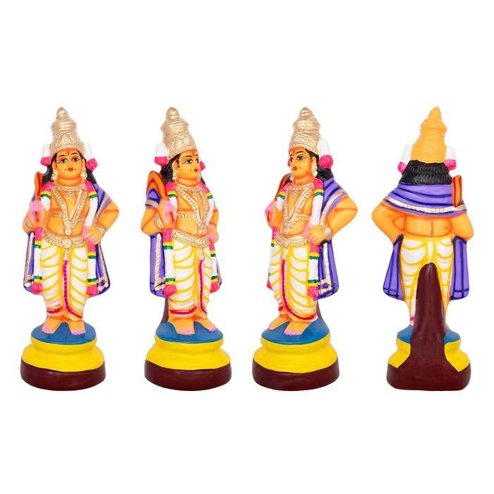 Dasavatharam Statue Paper Mache Golu Bommai Set - 14 X 5 Inches | Giri Golu Doll/ Navaratri Golu Bommai/ Gombe - Paper Mache Kolu Bommai