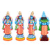 Dasavatharam Statue Paper Mache Golu Bommai Set - 14 X 5 Inches | Giri Golu Doll/ Navaratri Golu Bommai/ Gombe - Paper Mache Kolu Bommai