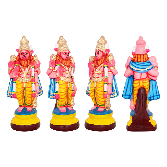 Dasavatharam Statue Paper Mache Golu Bommai Set - 14 X 5 Inches | Giri Golu Doll/ Navaratri Golu Bommai/ Gombe - Paper Mache Kolu Bommai
