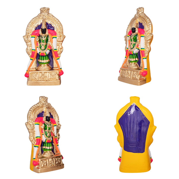 Annamalai Unnamalai Paper Mache Golu Bommai Pair - 13 x 8.5 Inches | Giri Golu Doll/ Navaratri Golu Bomma/Gombe - Paper Mache Kolu Bommai