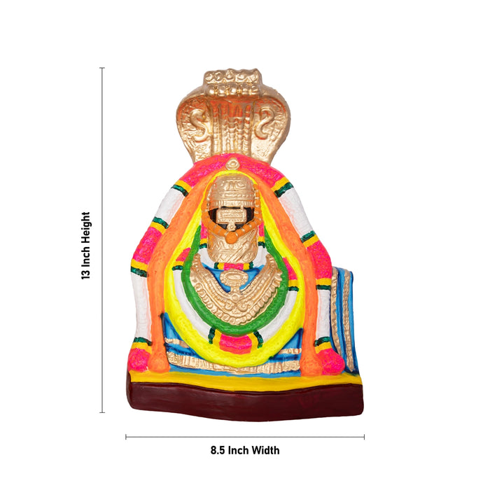 Annamalai Unnamalai Paper Mache Golu Bommai Pair - 13 x 8.5 Inches | Giri Golu Doll/ Navaratri Golu Bomma/Gombe - Paper Mache Kolu Bommai