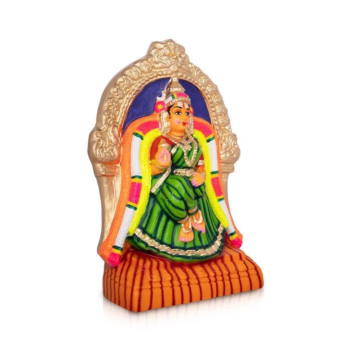 Kamalambika Paper Mache Golu Bommai - 12 x 9 Inches | Giri Golu Doll/ Navaratri Golu Bomma/ Gombe/ Bommai - Paper Mache Kolu Bommai