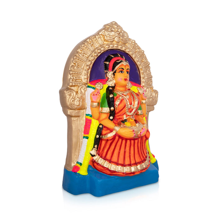 Varalakshmi Idol Paper Mache Golu Bommai - 12 x 9 Inches | Giri Golu Doll/ Navaratri Golu Bomma/Gombe/Bommai - Paper Mache Kolu Bommai