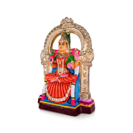 Kamakshi Idol Paper Mache Golu Bommai - 17 X 11 Inches | Giri Golu Doll/ Navaratri Golu Bomma/ Gombe/ Bommai - Paper Mache Kolu Bommai