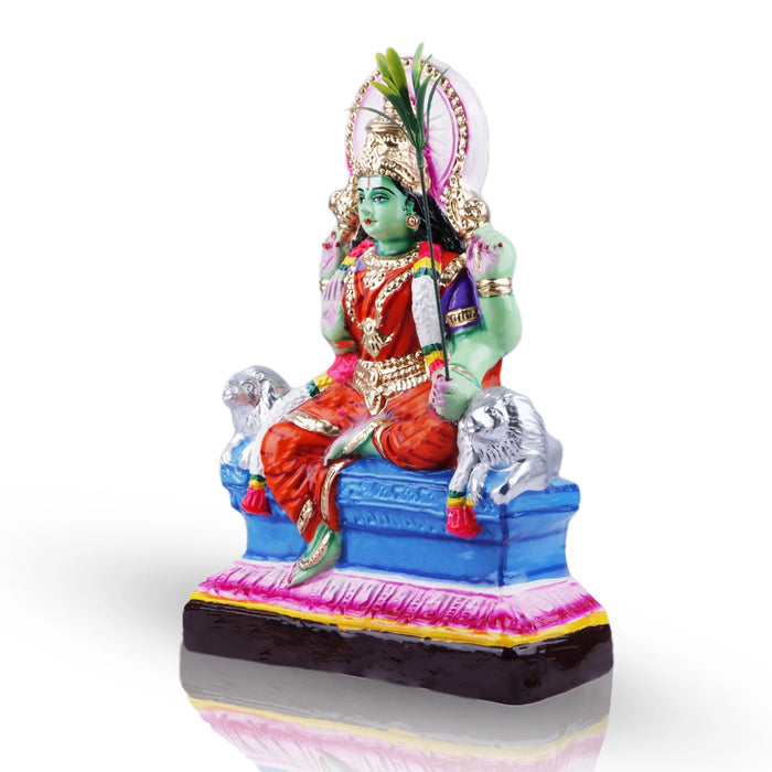 Rajeshwari Devi Paper Mache Golu Bommai - 14 X 10 Inches | Giri Golu Doll/ Navaratri Golu Bomma/ Gombe/ Bommai - Paper Mache Kolu Bommai
