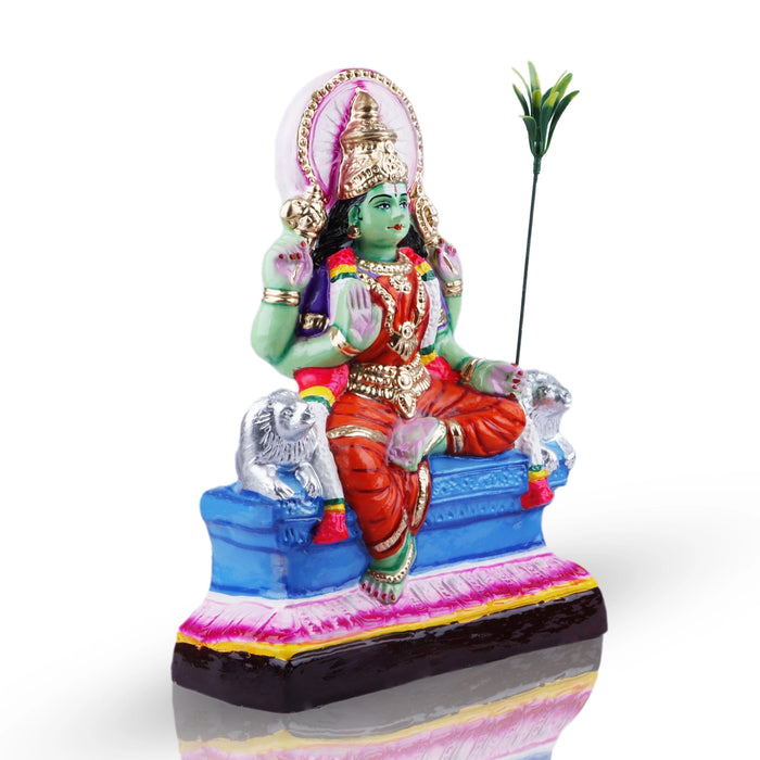 Rajeshwari Devi Paper Mache Golu Bommai - 14 X 10 Inches | Giri Golu Doll/ Navaratri Golu Bomma/ Gombe/ Bommai - Paper Mache Kolu Bommai