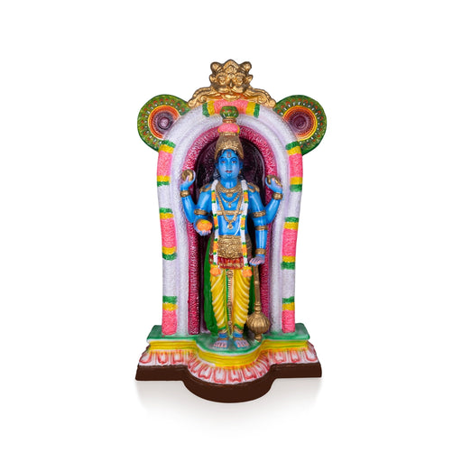 Guruvayurappan Paper Mache Golu Bommai - 38 x 22 inches | Golu Doll / Navaratri Golu Bomma / Gombe / Bommalu - Paper Mache Kolu Bommai