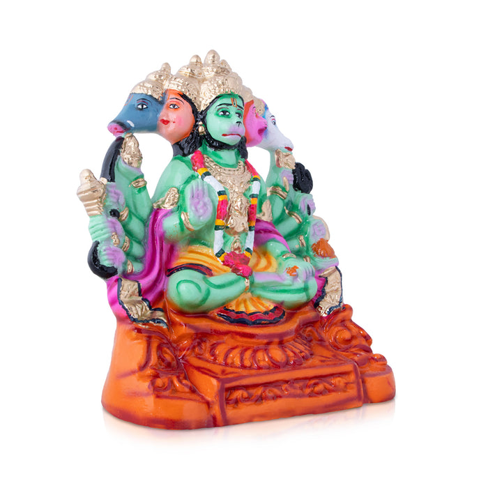 Panchmukhi Hanuman Paper Mache Golu Bommai - 11 x 9 Inches | Giri Golu Doll/ Navaratri Golu Bomma/Gombe/Bommai