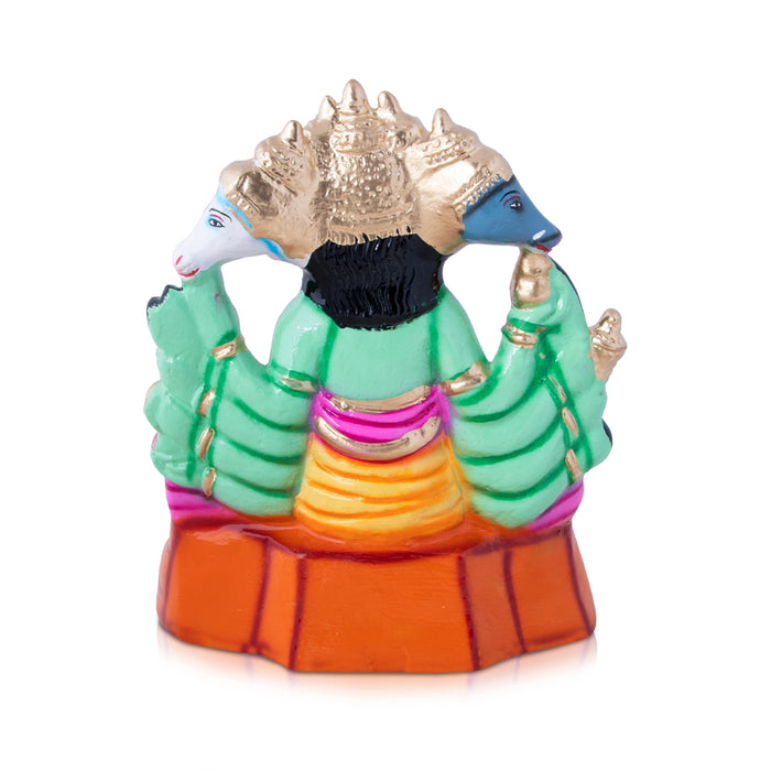 Panchmukhi Hanuman Paper Mache Golu Bommai - 11 x 9 Inches | Giri Golu Doll/ Navaratri Golu Bomma/Gombe/Bommai - Paper Mache Kolu Bommai