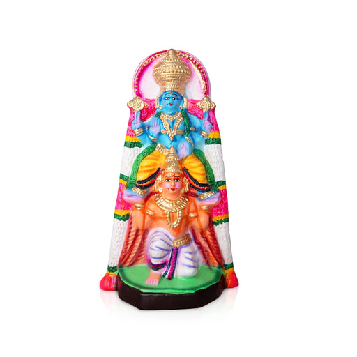 Garuda Vahana Paper Mache Golu Bommai - 12 x 6 Inches | Giri Golu Doll/ Navaratri Golu Bomma/Gombe/Bommai - Paper Mache Kolu Bommai