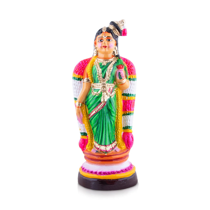 Andal Paper Mache Golu Bommai - 15 x 5 Inches | Giri Golu Doll/ Navaratri Golu Bomma/Gombe/Bommai