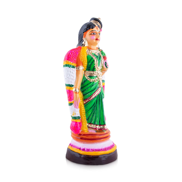 Andal Paper Mache Golu Bommai - 15 x 5 Inches | Giri Golu Doll/ Navaratri Golu Bomma/Gombe/Bommai