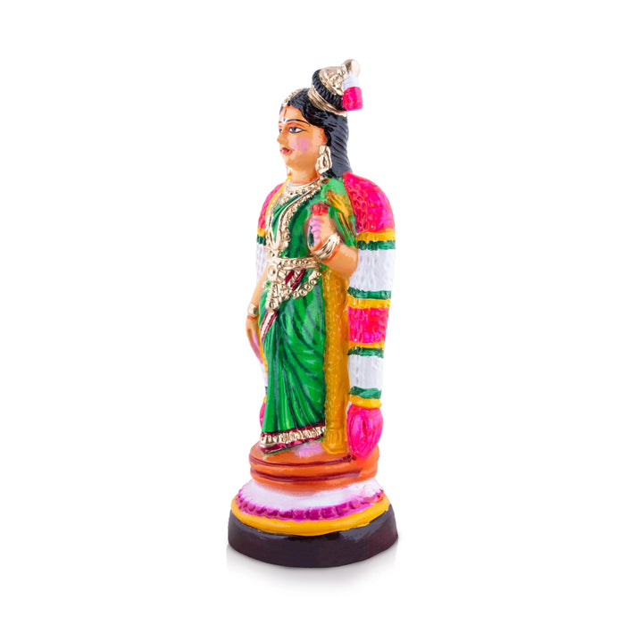 Andal Paper Mache Golu Bommai - 15 x 5 Inches | Giri Golu Doll/ Navaratri Golu Bomma/Gombe/Bommai