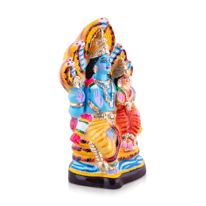 Lakshmi Narasimhar Paper Mache Golu Bommai - 13 x 7 Inches | Giri Golu Doll/ Navaratri Golu Bomma/Gombe/Bommai - Paper Mache Kolu Bommai